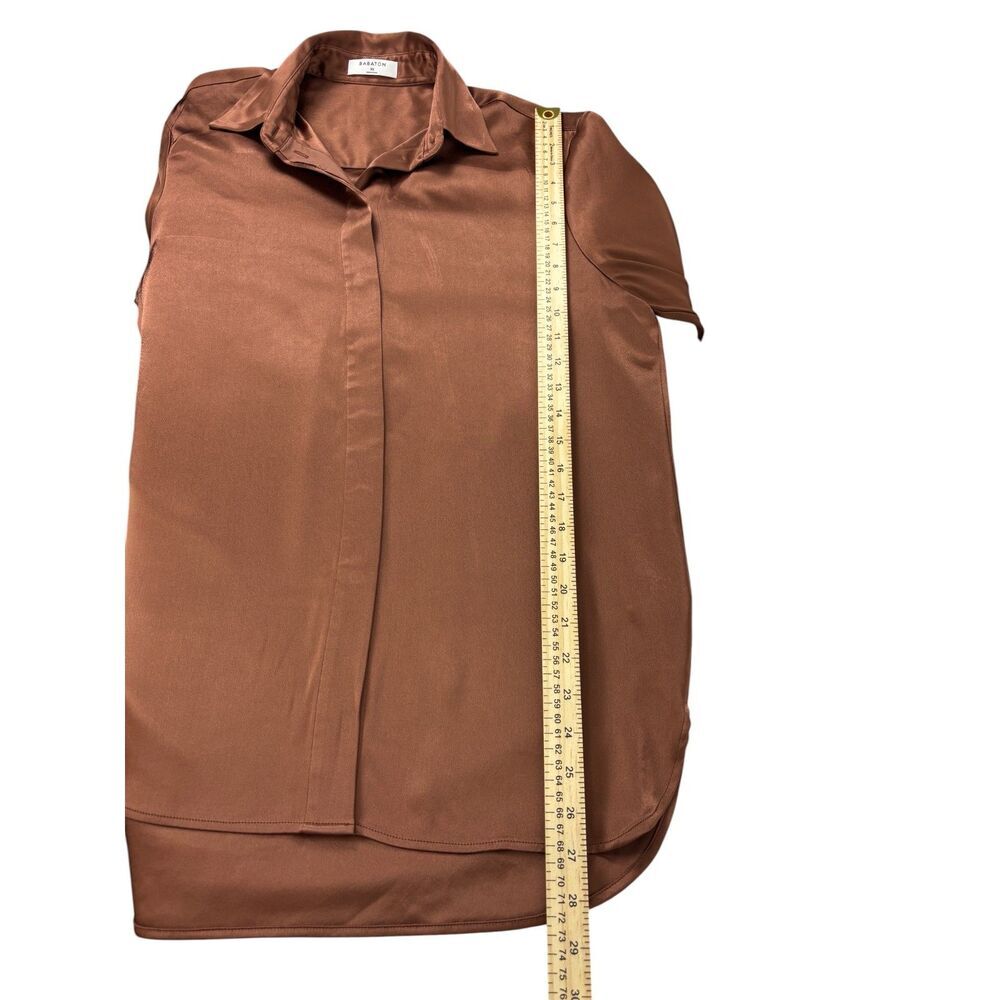 Babaton Brown Triacetate Blend Top - Size XS - Excellent Condition - Picture 5 of 7
